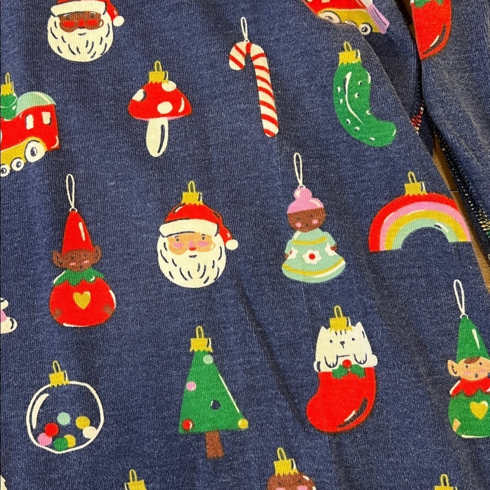 Hanna andersson Christmas ornament adult medium cotton pajama top holiday - Picture 2 of 7